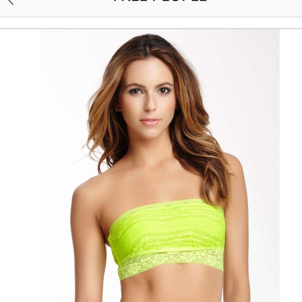 Yellow Lace Free People Bandeau Bralette